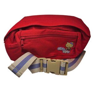 Hello Kitty Red FannyPack Waist Bag Purse 2002 Sanrio